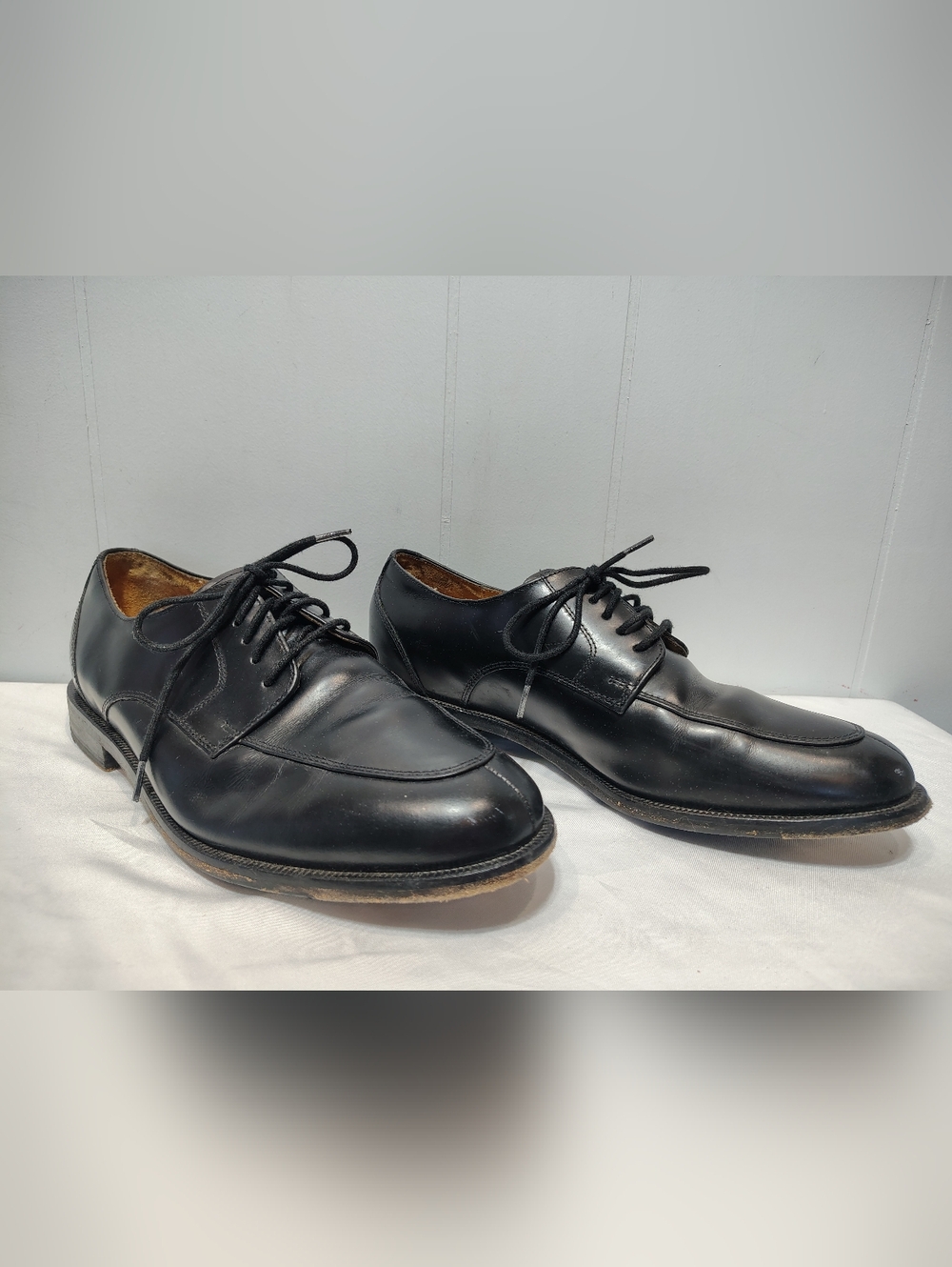 Cole Haan Grand OS Leather Apron Oxford Black Size 8